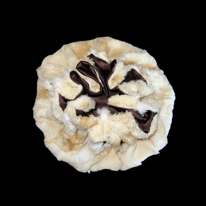 Tan Fluffy Bonnet (Brown)